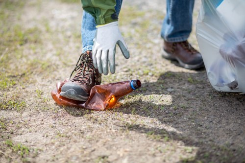 Professional rubbish removal team